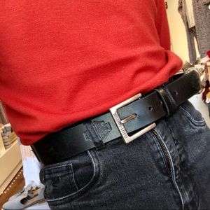 harley davidson cow leather belt